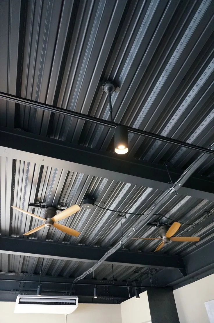 Metal False Ceiling with Industrial Appeal